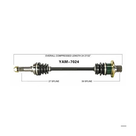 Wide Open OE Replacement CV Axle for YAM REAR R YXR45F/YXR66F RHINO YAM-7024